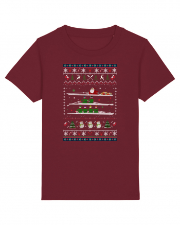 Canoe Christmas Burgundy