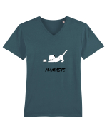 cafea si yoga Tricou mânecă scurtă guler V Bărbat Presenter