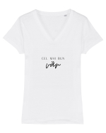 Cel mai bun văr.  Tricou mânecă scurtă guler V Damă Evoker