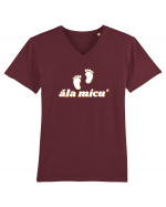 Ăla micu' (picioare de bebeluș)  Tricou mânecă scurtă guler V Bărbat Presenter