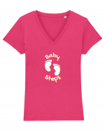 Baby Steps  Tricou mânecă scurtă guler V Damă Evoker