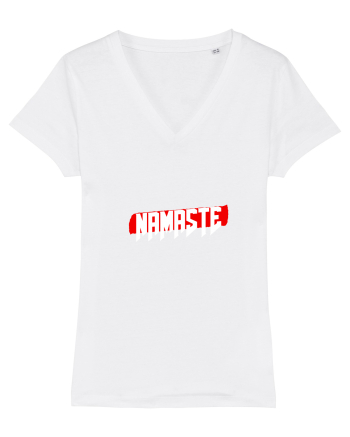 namaste yoga2 White