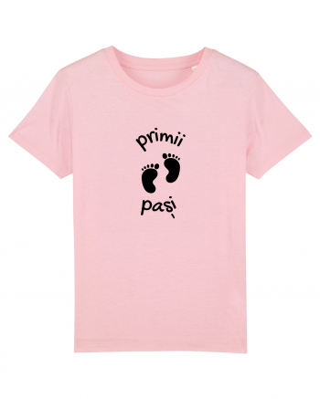 Primii pași (negru)  Cotton Pink