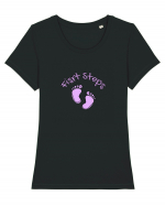 First Steps (pink feet)  Tricou mânecă scurtă guler larg fitted Damă Expresser