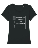 no one is you Tricou mânecă scurtă guler larg fitted Damă Expresser
