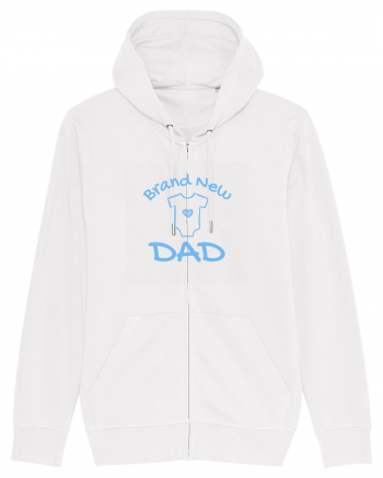 Brand New Dad (albastru, băiat)  White