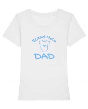 Brand New Dad (albastru, băiat)  White