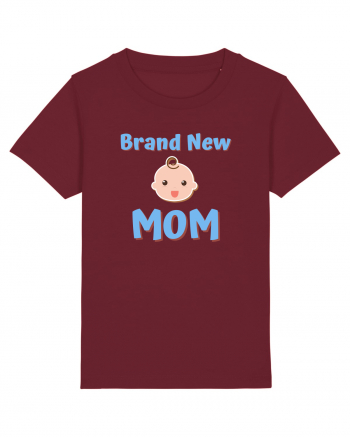 Brand New Mom (albastru, băiat)  Burgundy