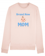 Brand New Mom (albastru, băiat)  Bluză mânecă lungă Unisex Rise