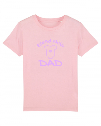 Brand New Dad (roz, fetiță)  Cotton Pink