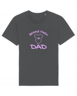 Brand New Dad (roz, fetiță)  Tricou mânecă scurtă Unisex Rocker