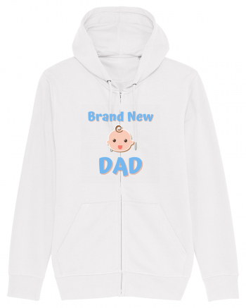 Brand New Dad (albastru, băiat)  White