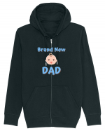 Brand New Dad (albastru, băiat)  Hanorac cu fermoar Unisex Connector