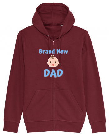 Brand New Dad (albastru, băiat)  Burgundy