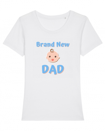 Brand New Dad (albastru, băiat)  White