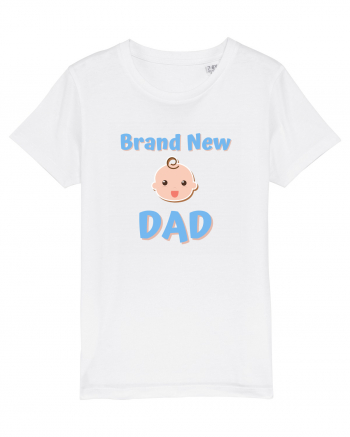 Brand New Dad (albastru, băiat)  White