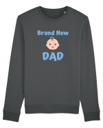 Brand New Dad (albastru, băiat)  Bluză mânecă lungă Unisex Rise