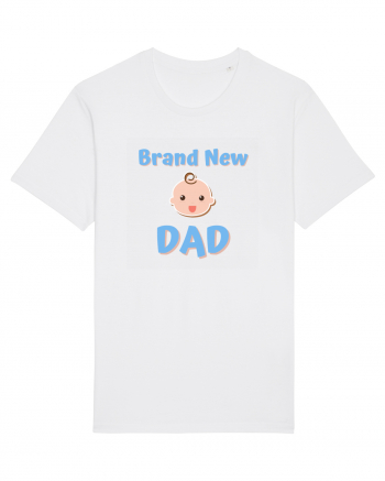 Brand New Dad (albastru, băiat)  White