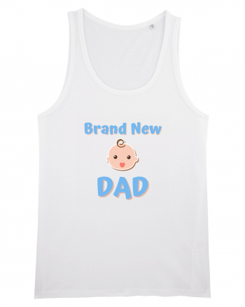 Brand New Dad (albastru, băiat)  White