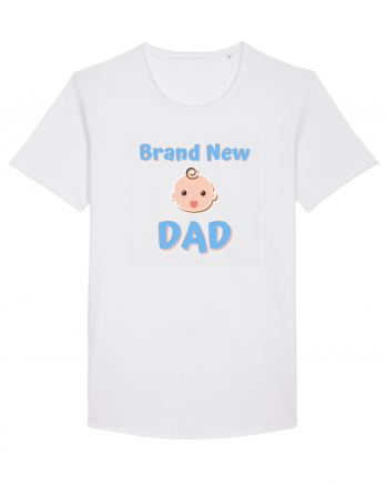 Brand New Dad (albastru, băiat)  White