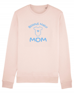 Brand New Mom (albastru, băiat)  Bluză mânecă lungă Unisex Rise