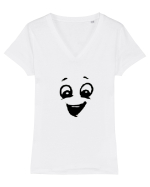 zambet Tricou mânecă scurtă guler V Damă Evoker