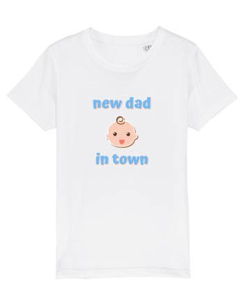 New dad in town. (albastru, băiat)  White