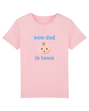 New dad in town. (albastru, băiat)  Cotton Pink