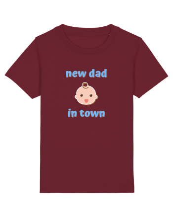 New dad in town. (albastru, băiat)  Burgundy