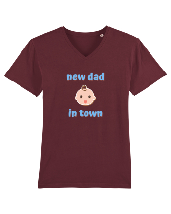 New dad in town. (albastru, băiat)  Burgundy