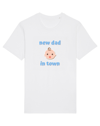 New dad in town. (albastru, băiat)  White
