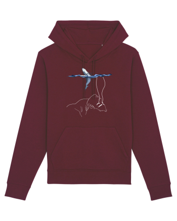 whale in minde Burgundy