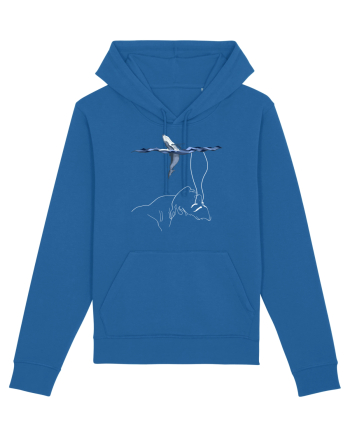whale in minde Royal Blue