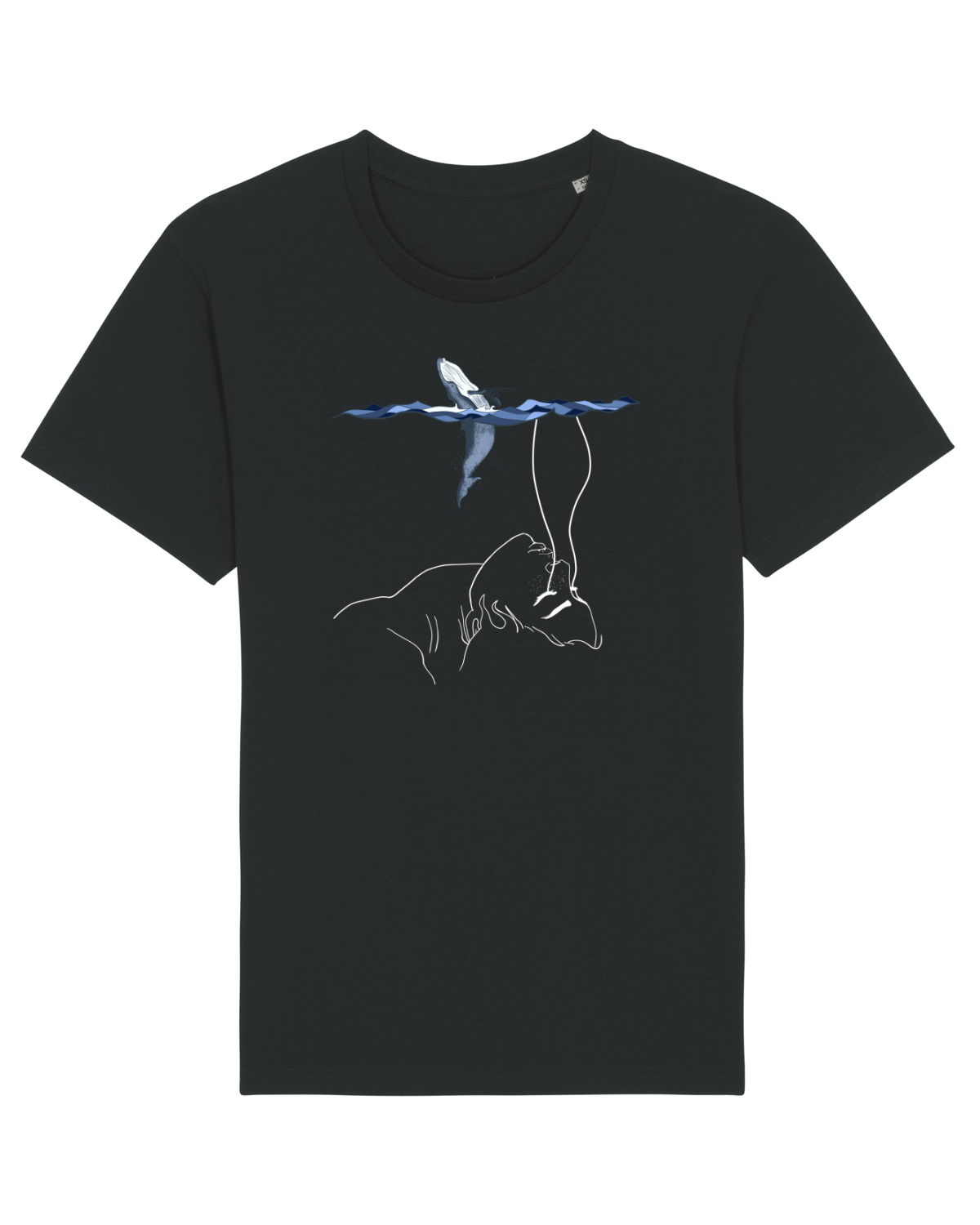Tricou mânecă scurtă Unisex Rocker Black