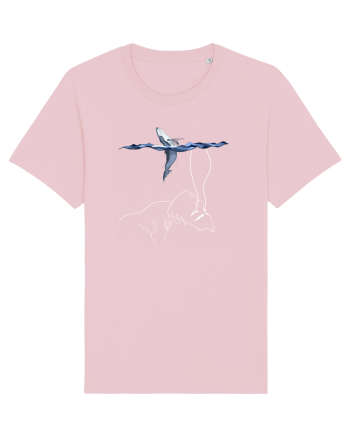 whale in minde Cotton Pink