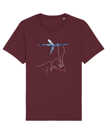 whale in minde Burgundy