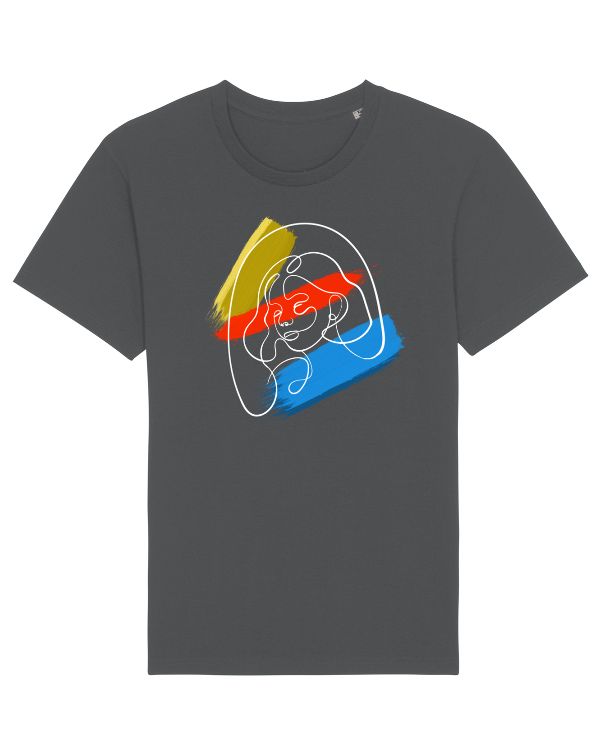 Tricou mânecă scurtă Unisex Rocker Anthracite