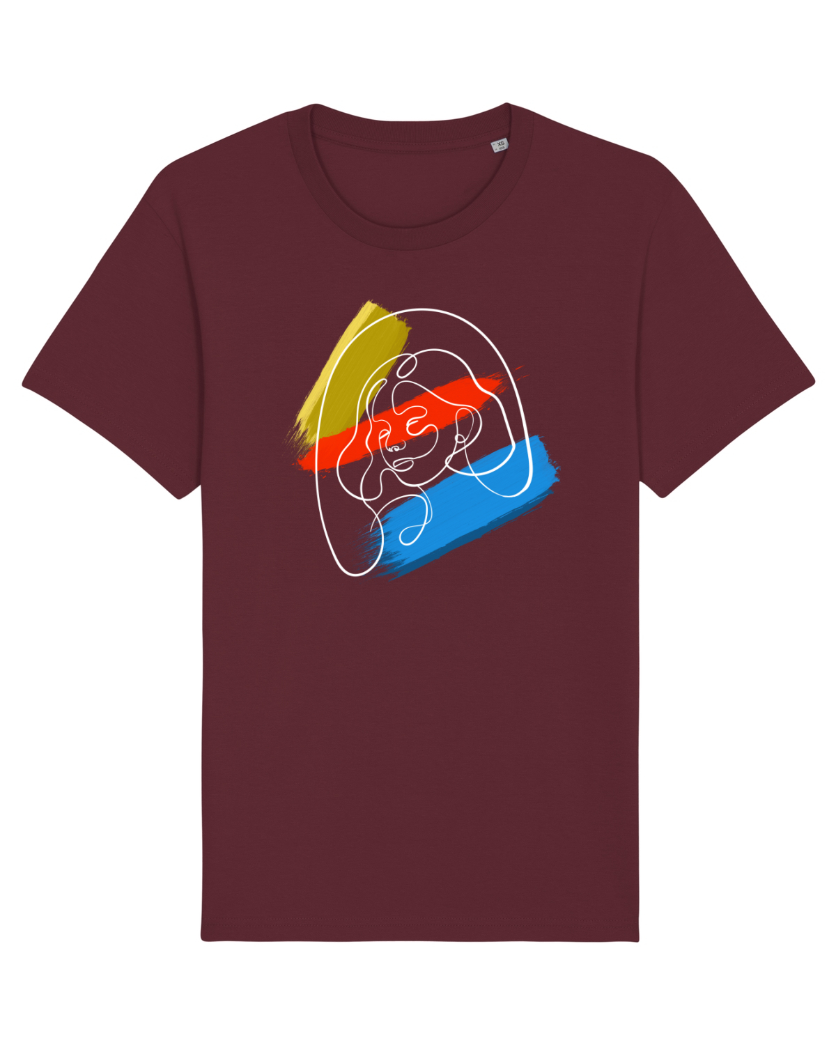 Tricou mânecă scurtă Unisex Rocker Burgundy