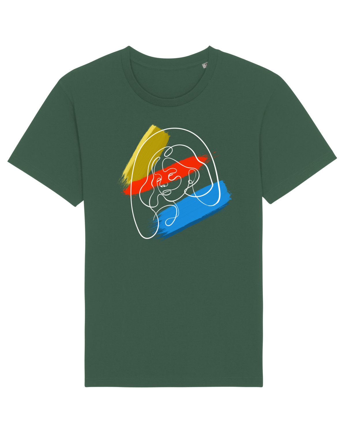 Tricou mânecă scurtă Unisex Rocker Bottle Green