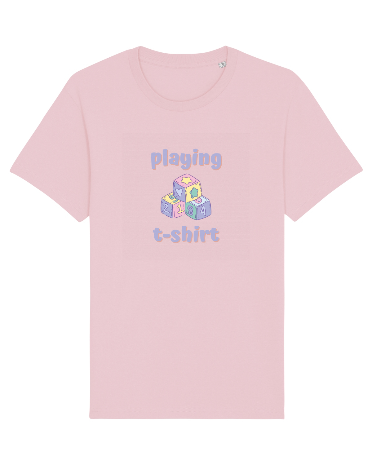 Tricou mânecă scurtă Unisex Rocker Cotton Pink