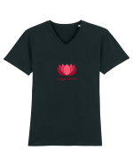 yoga  lover1 Tricou mânecă scurtă guler V Bărbat Presenter