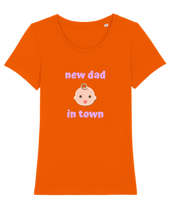 New dad in town. (roz, fetiță)  Bright Orange