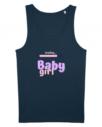 Loading baby girl.  Navy