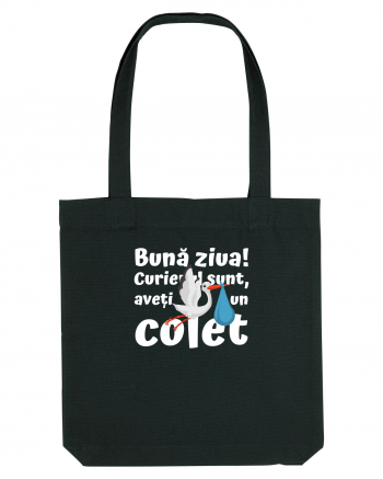 Curier Barză, aveți un colet.  Black