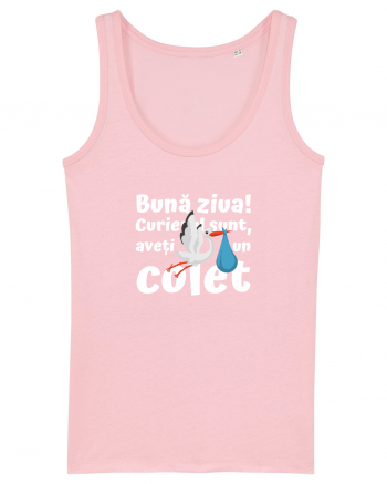 Curier Barză, aveți un colet.  Cotton Pink