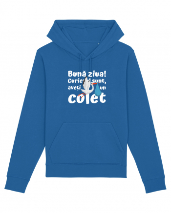 Curier Barză, aveți un colet.  Royal Blue