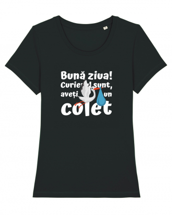 Curier Barză, aveți un colet.  Black