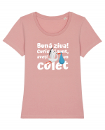 Curier Barză, aveți un colet.  Tricou mânecă scurtă guler larg fitted Damă Expresser