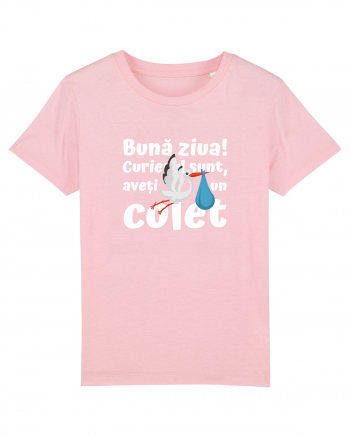 Curier Barză, aveți un colet.  Cotton Pink