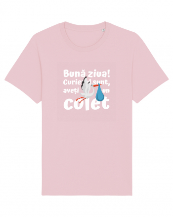 Curier Barză, aveți un colet.  Cotton Pink